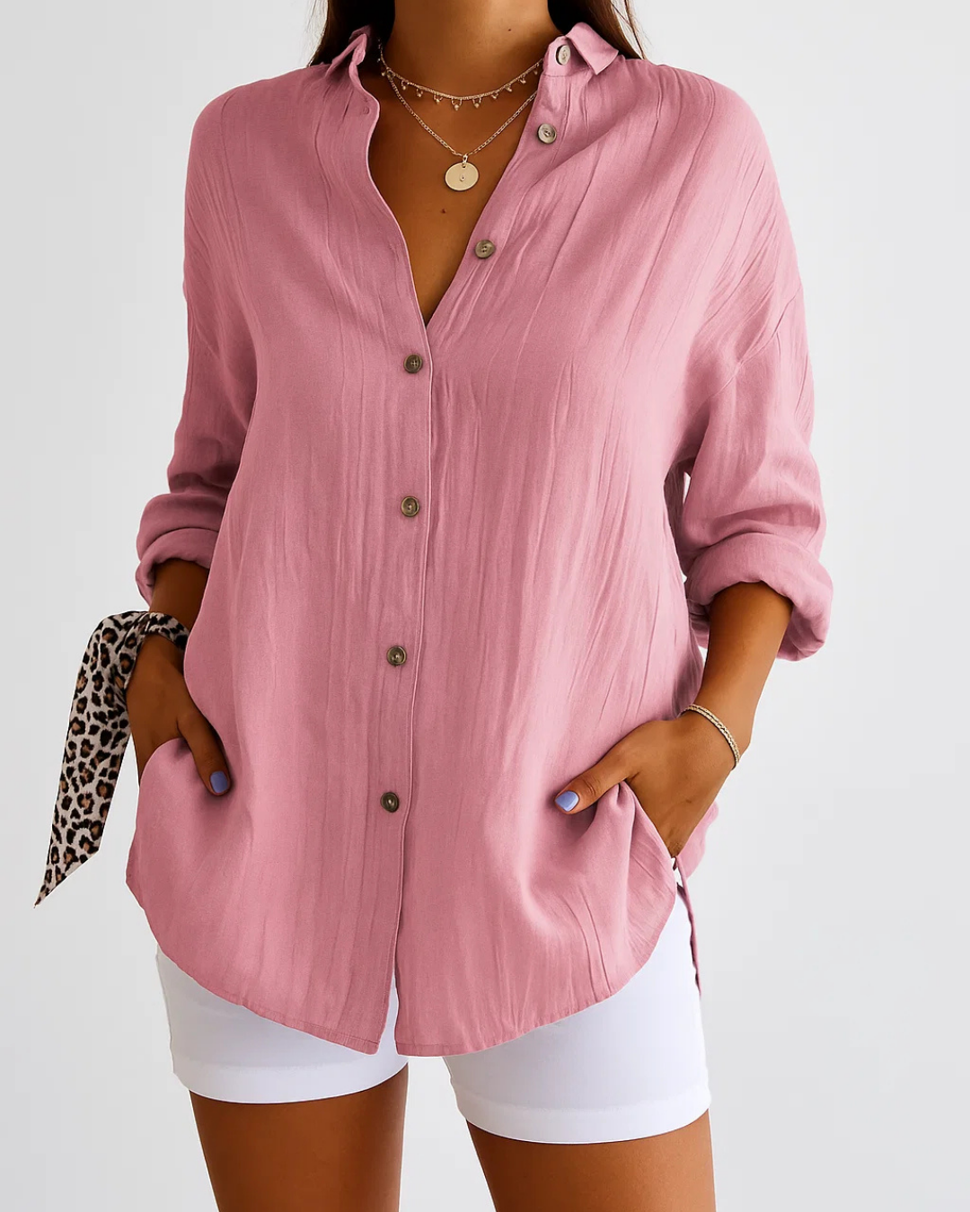 Women's Loose-Fitting Summer Blouse