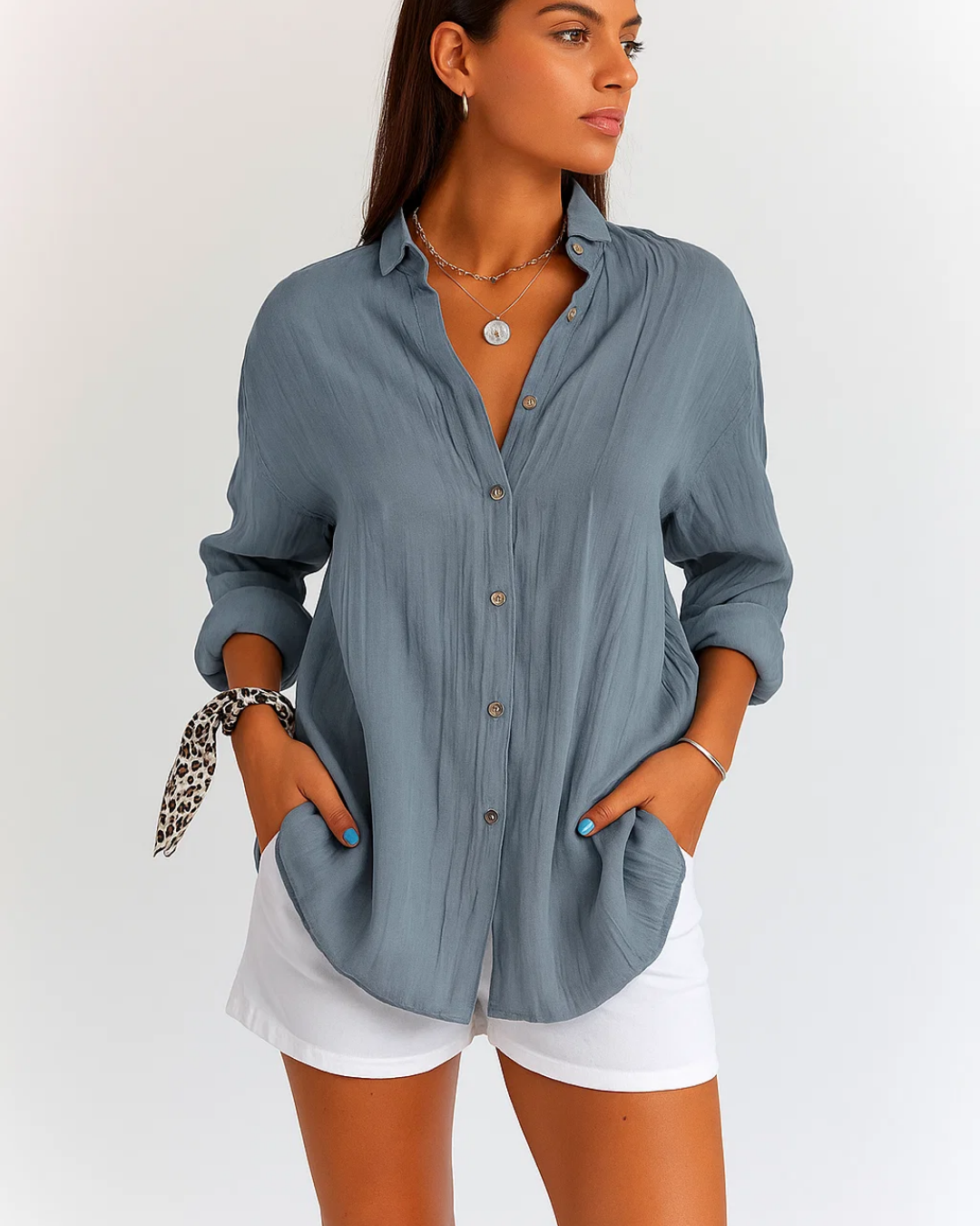 Women's Loose-Fitting Summer Blouse
