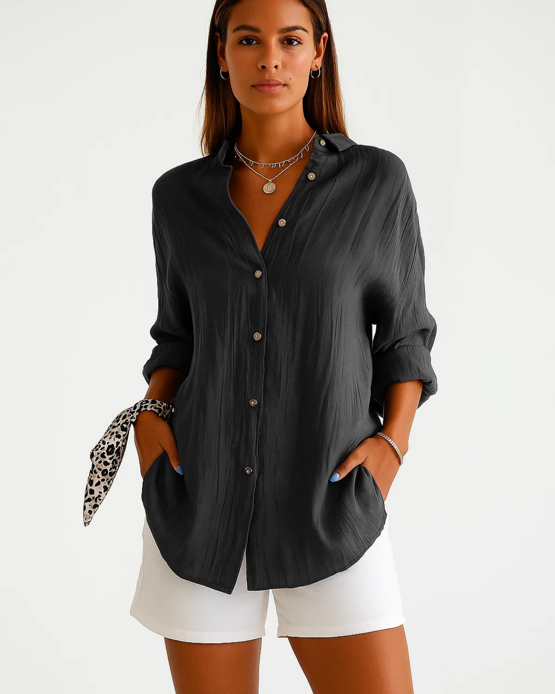 Women's Loose-Fitting Summer Blouse
