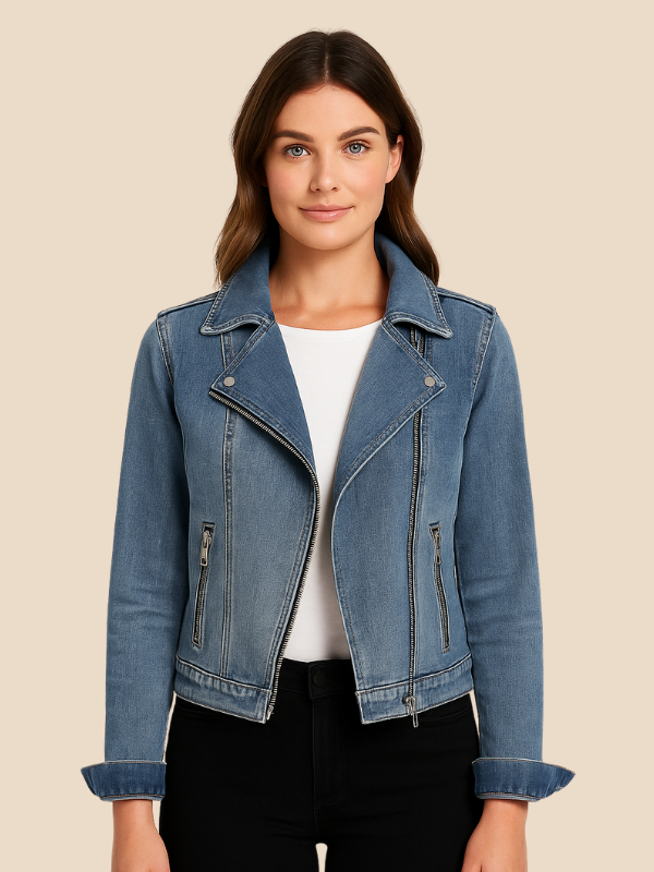 Isabella | Women's Vintage Washed Denim Jacket