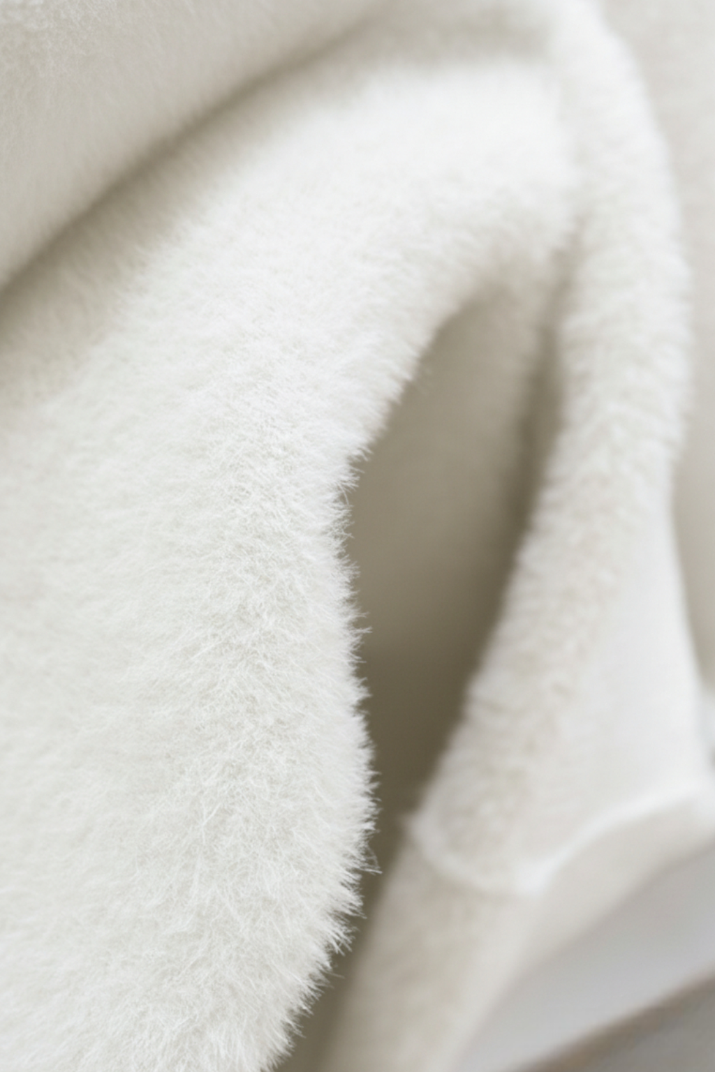 White Fleece Lined Thermal Turtleneck