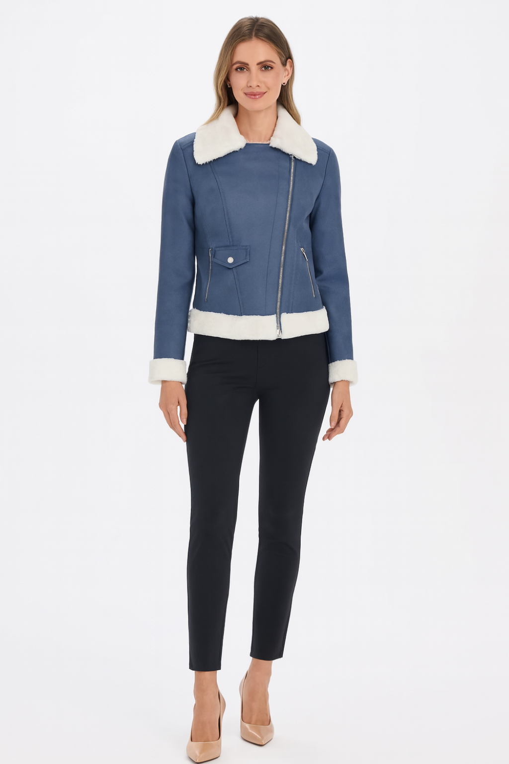 Women’s Asymmetrical Leather Jacket