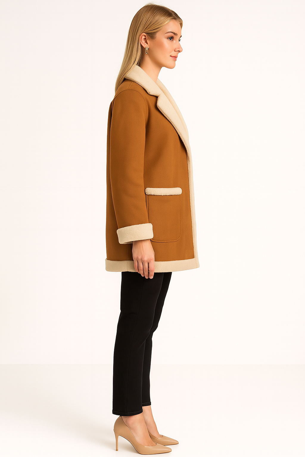 Women’s Long Shearling Coat