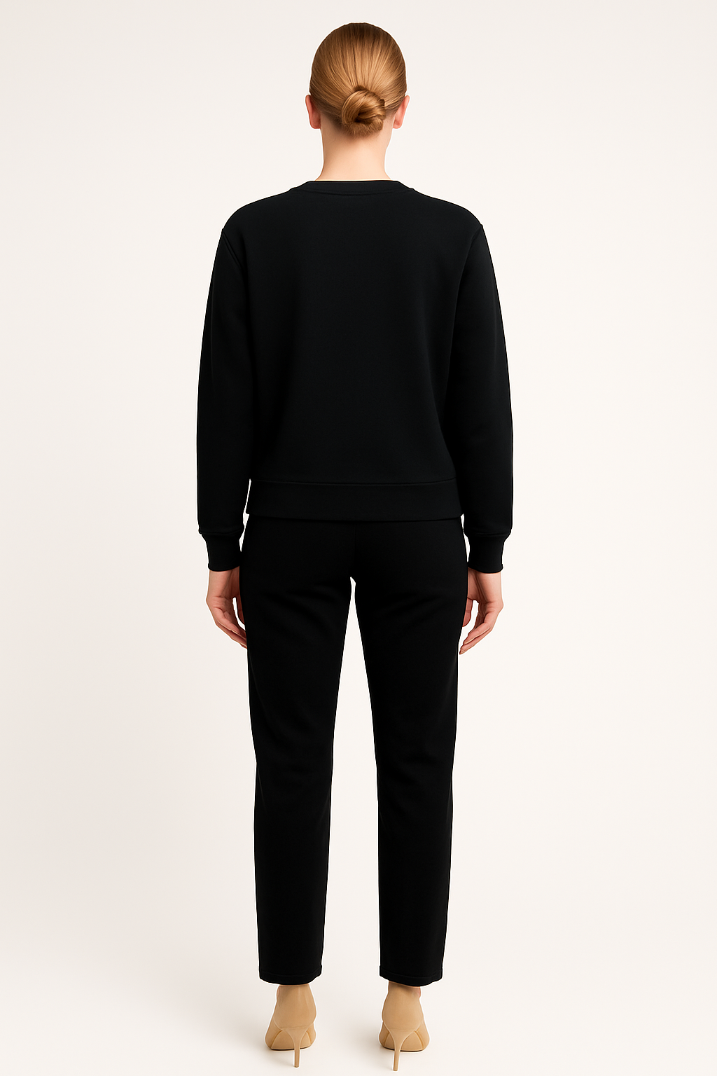 Women’s Knit Sweater with Heart Motif