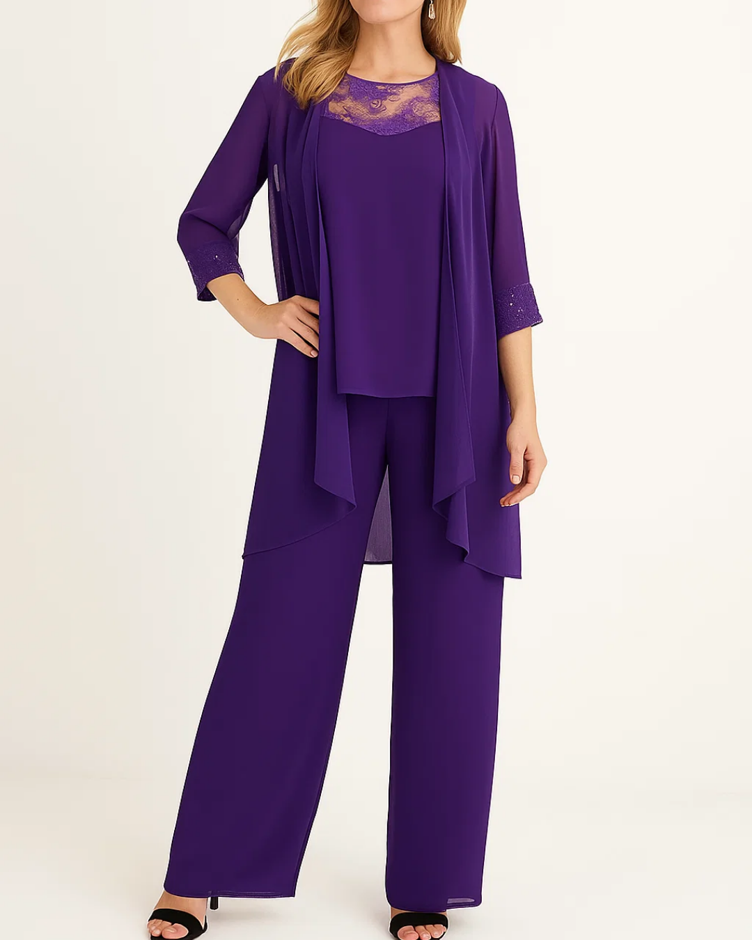 Women's Three-Piece Formal Set With Coordinated Fit