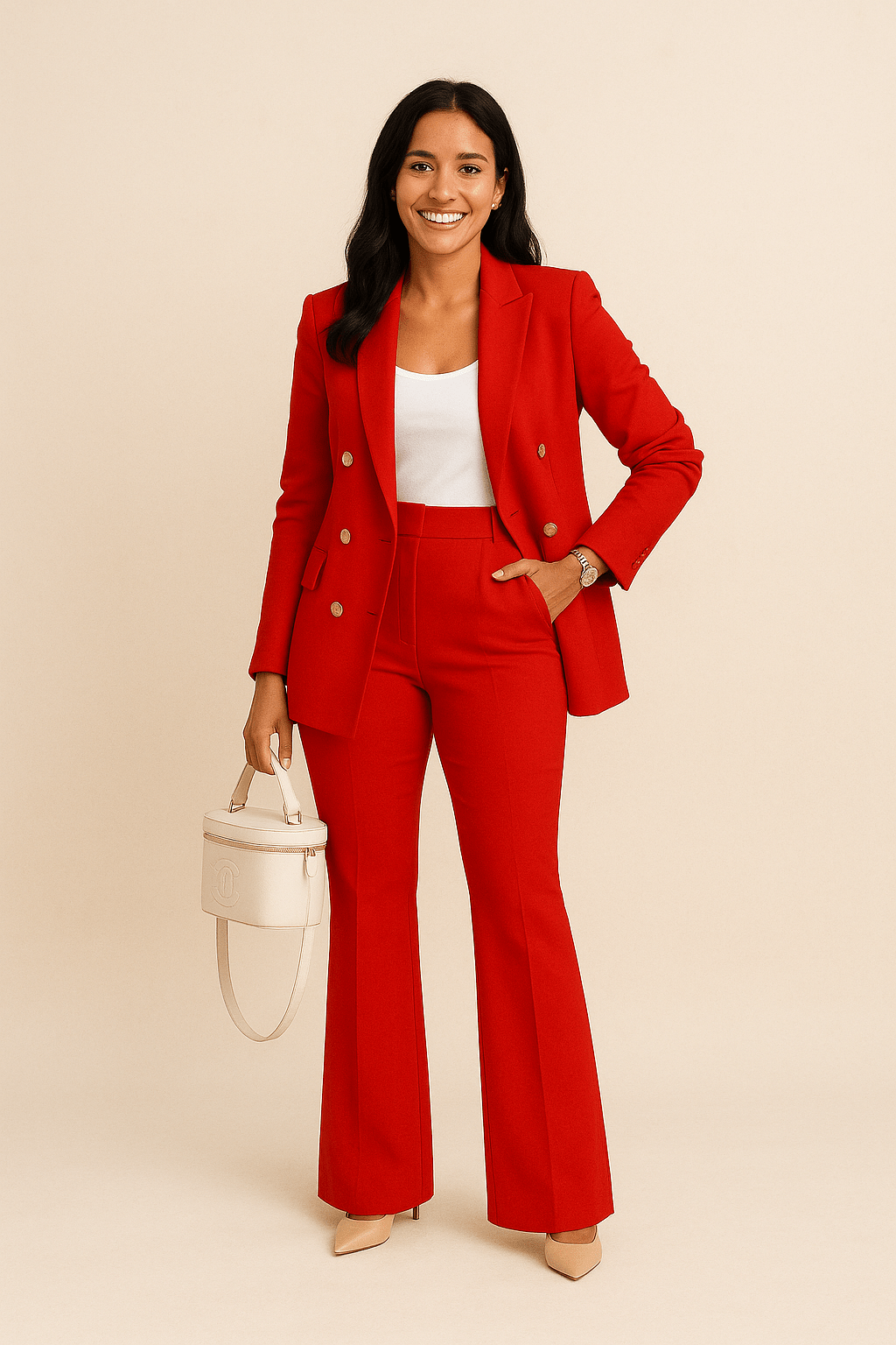 Vanessa Power Suit – Bold Blazer Two-Piece Set