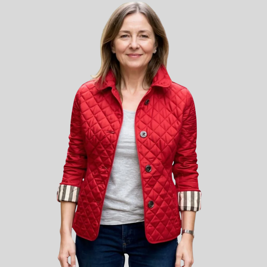 Elzie | Casual Quilted Jacket with Turned-Down Collar