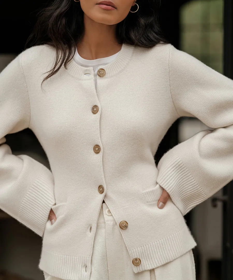 Clara | Women's Classic Button-Up Winter Cardigan for Women