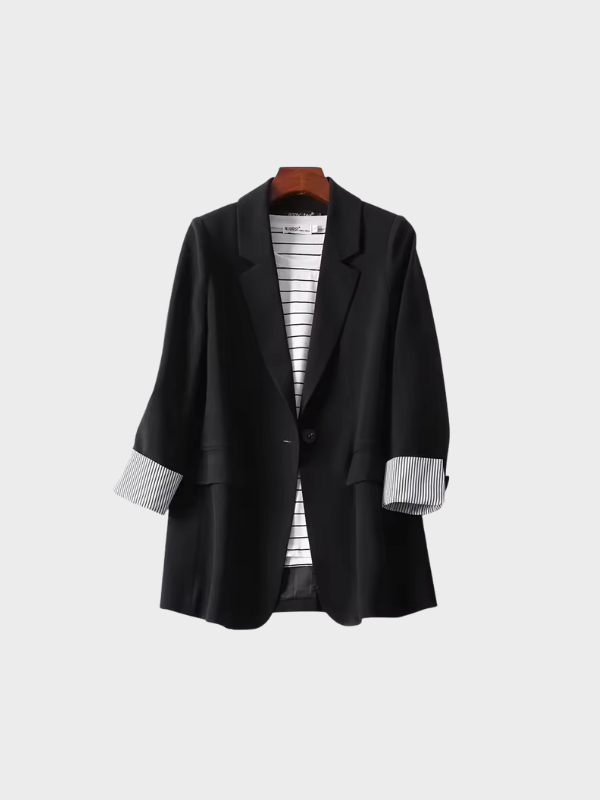 Ashley | Women’s Plaid Long Sleeve Blazer