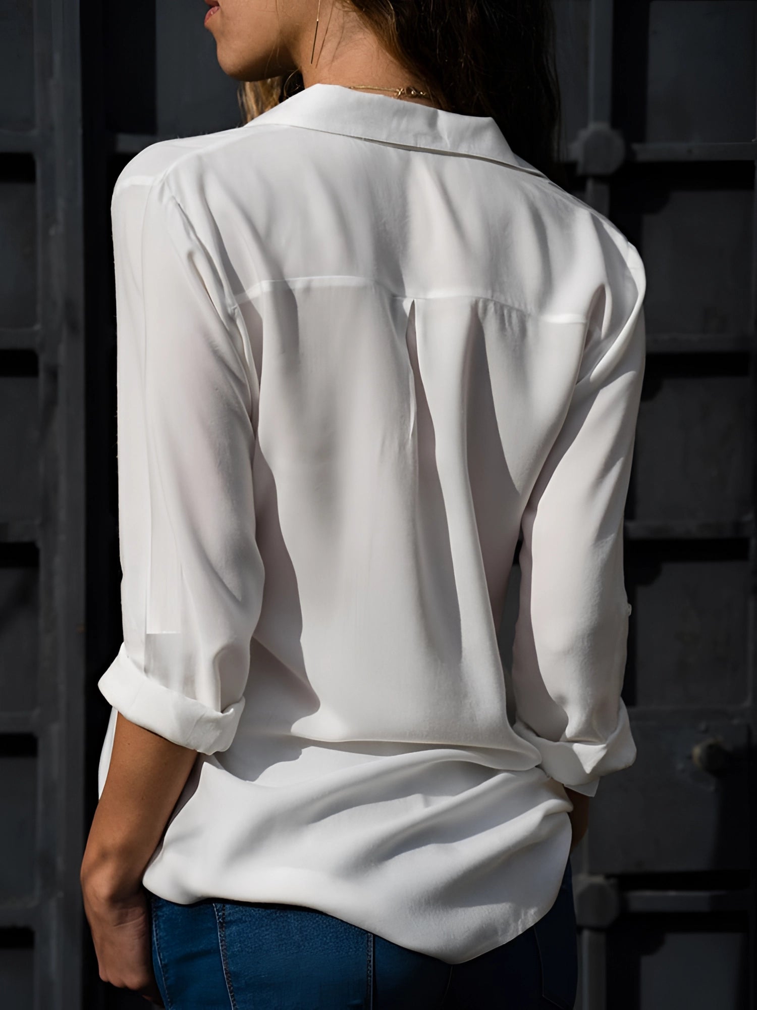 Stephanie | Women's Casual Top V Neck Blouse