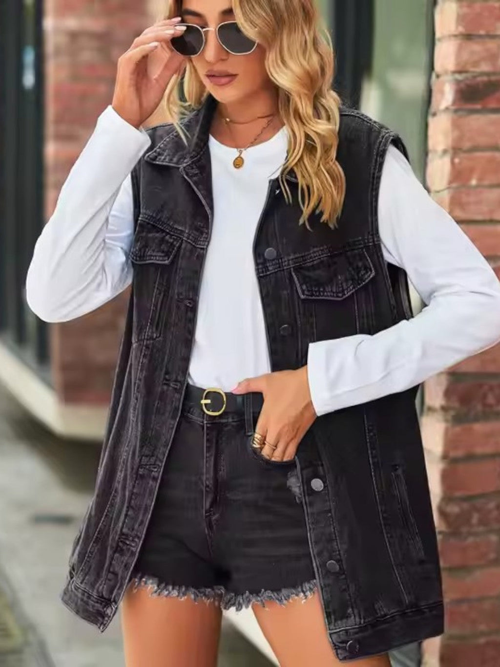 Addison | Women's Casual Retro Denim Vest Jacket