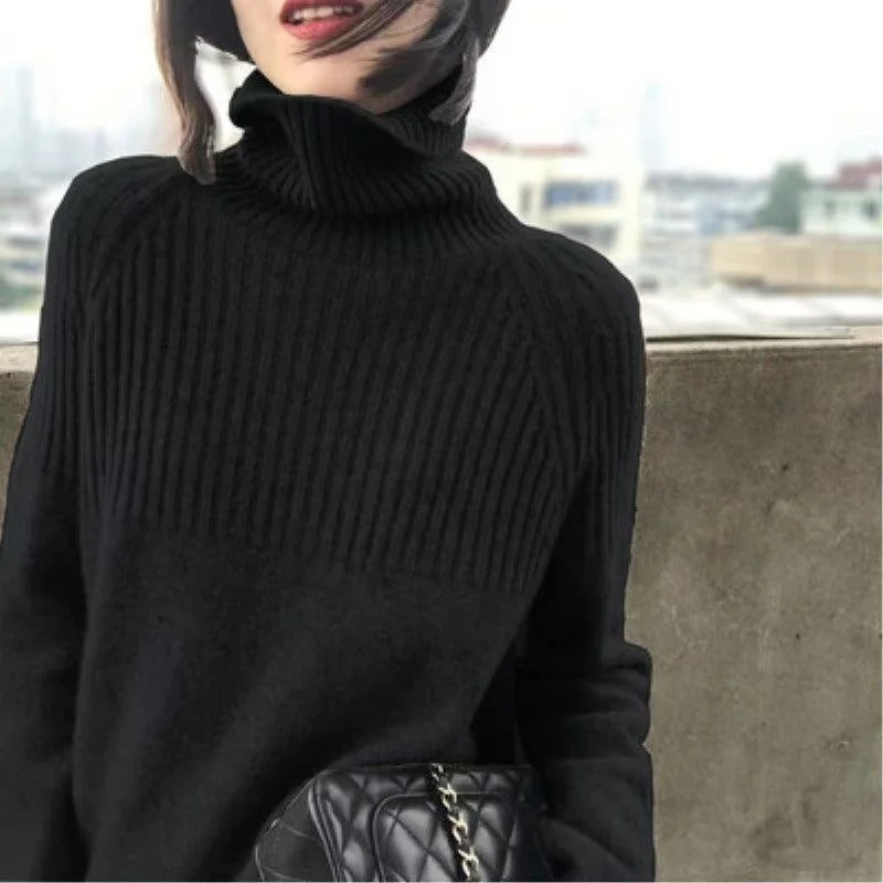 Edita - Women's Turtleneck Sweater