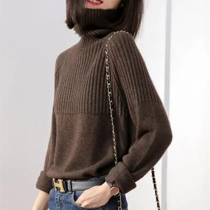 Edita - Women's Turtleneck Sweater