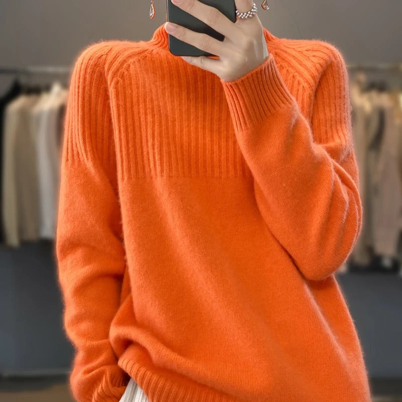 Edita - Women's Turtleneck Sweater