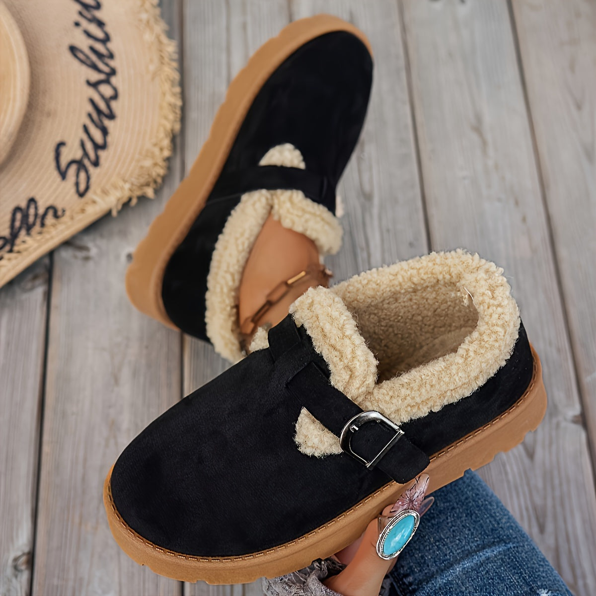 Ankle Boots – Plush Lined and Thick Rubber Sole
