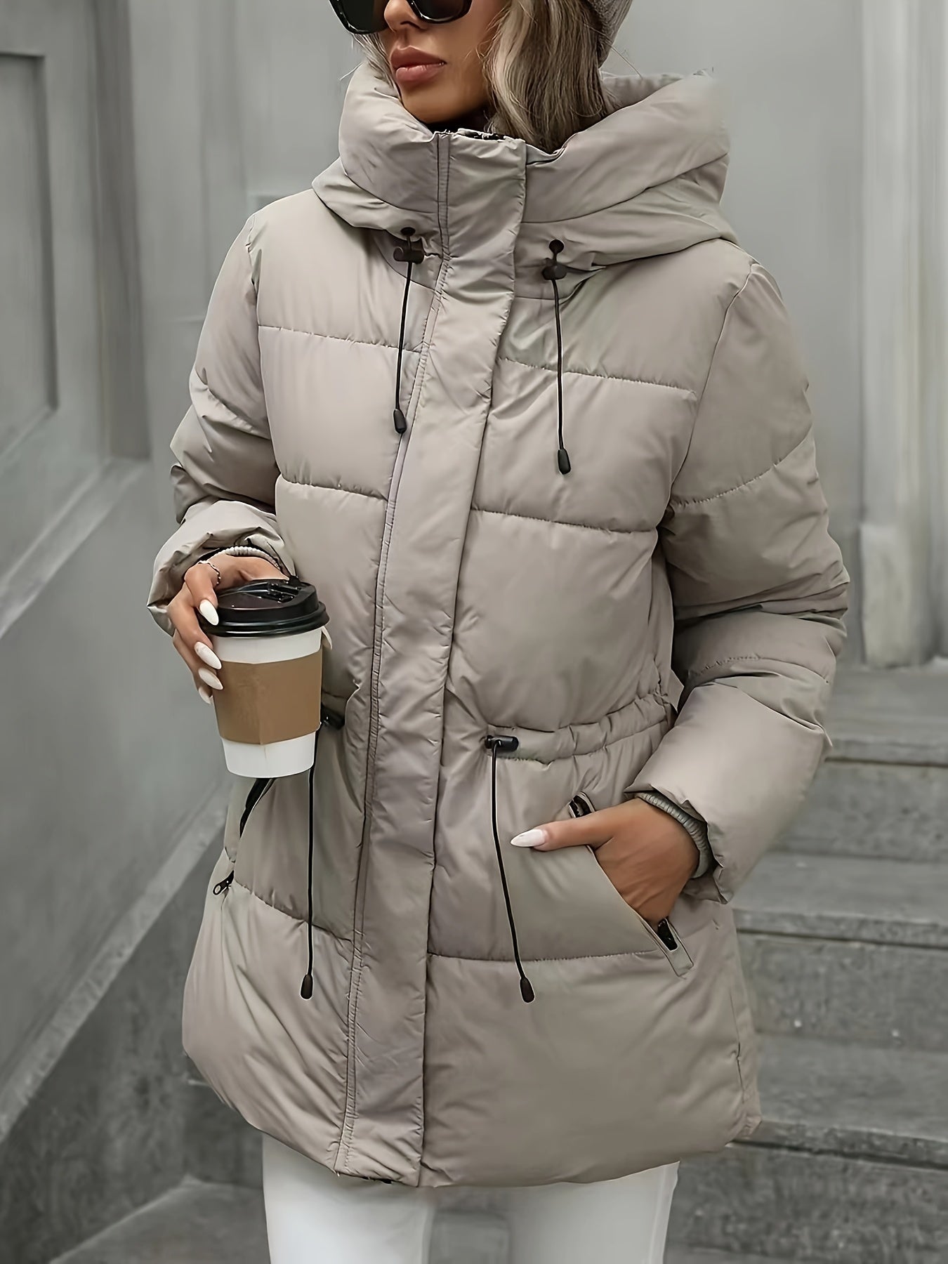 Jacket - Hood & Adjustable Waistband