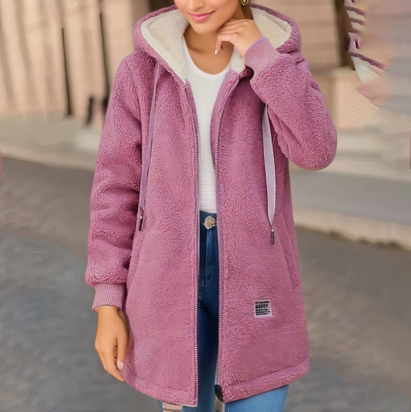 Adalyn | Women's Casual Hooded Fleece Jacket