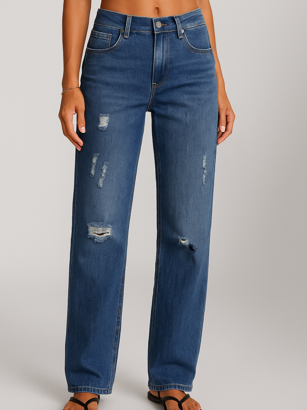 Elaine | Women's Casual Wide-Leg Jeans