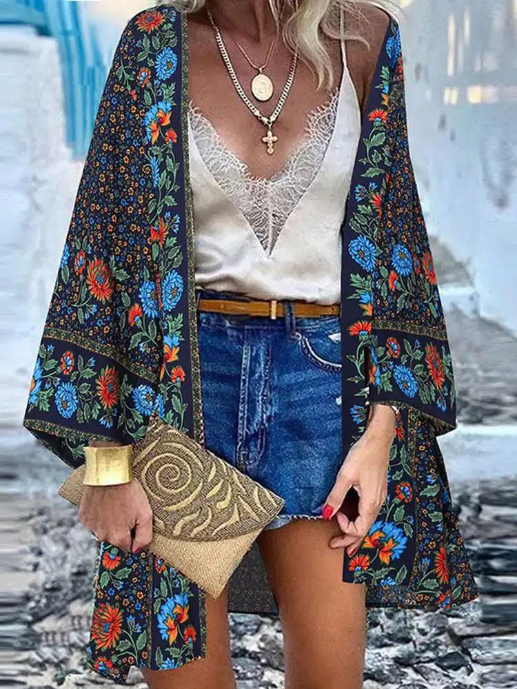 Paige | Women's Lightweight Floral Summer Cardigan