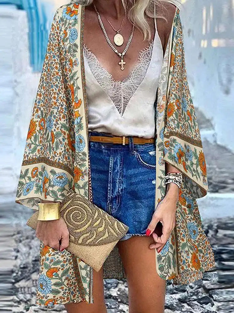 Paige | Women's Lightweight Floral Summer Cardigan