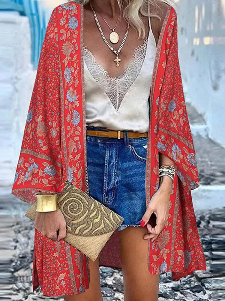Paige | Women's Lightweight Floral Summer Cardigan
