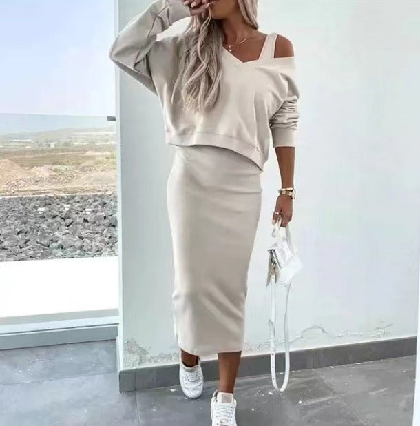 Bella | Women's Casual Sweatshirt and Dress Outfit Set