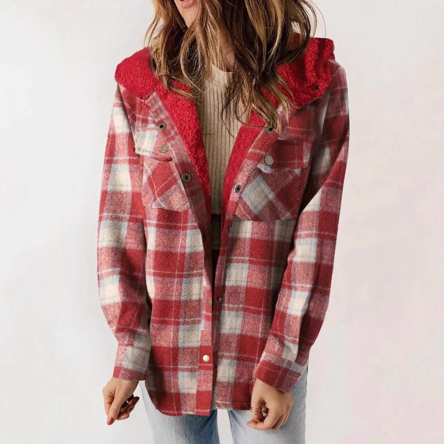 Kayla | Women's Hooded Wool-Blend Coat
