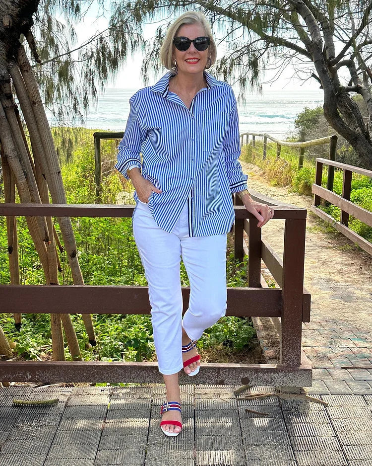 Norah | Striped Shirt for Women