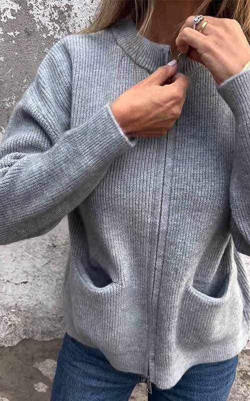 Penelope | Women's Zip-Up Cardigan