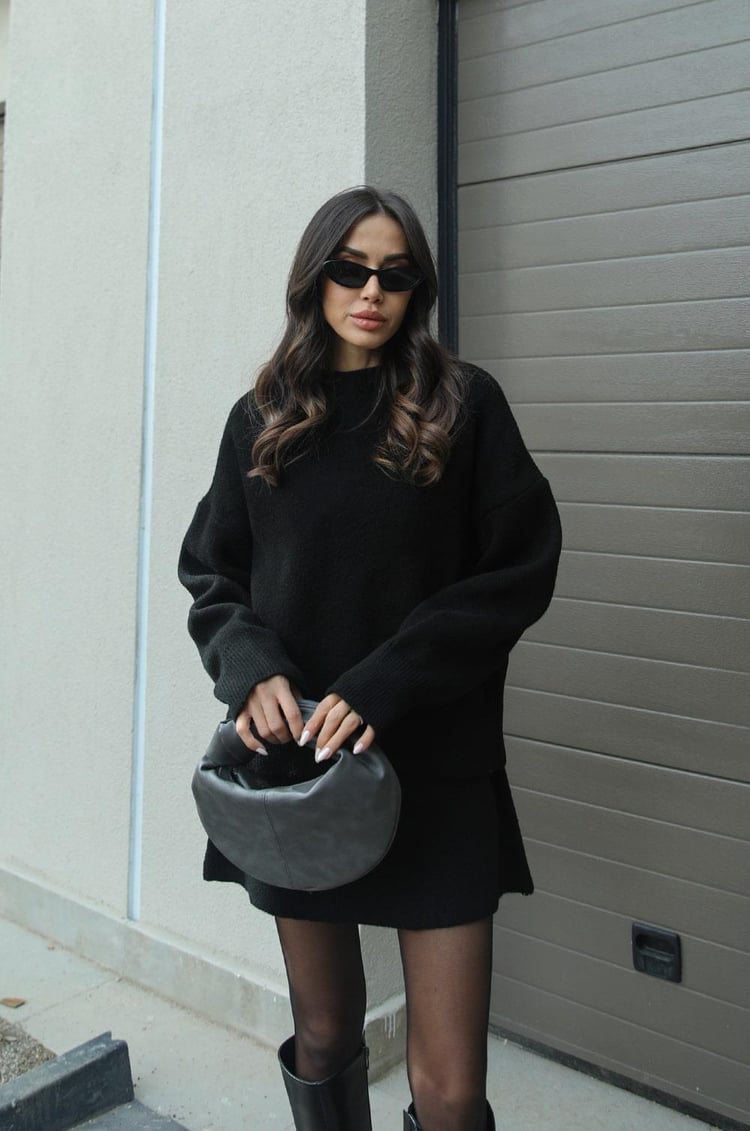 Heidi | Women's Elegant Outfit Sweater Skirt Set